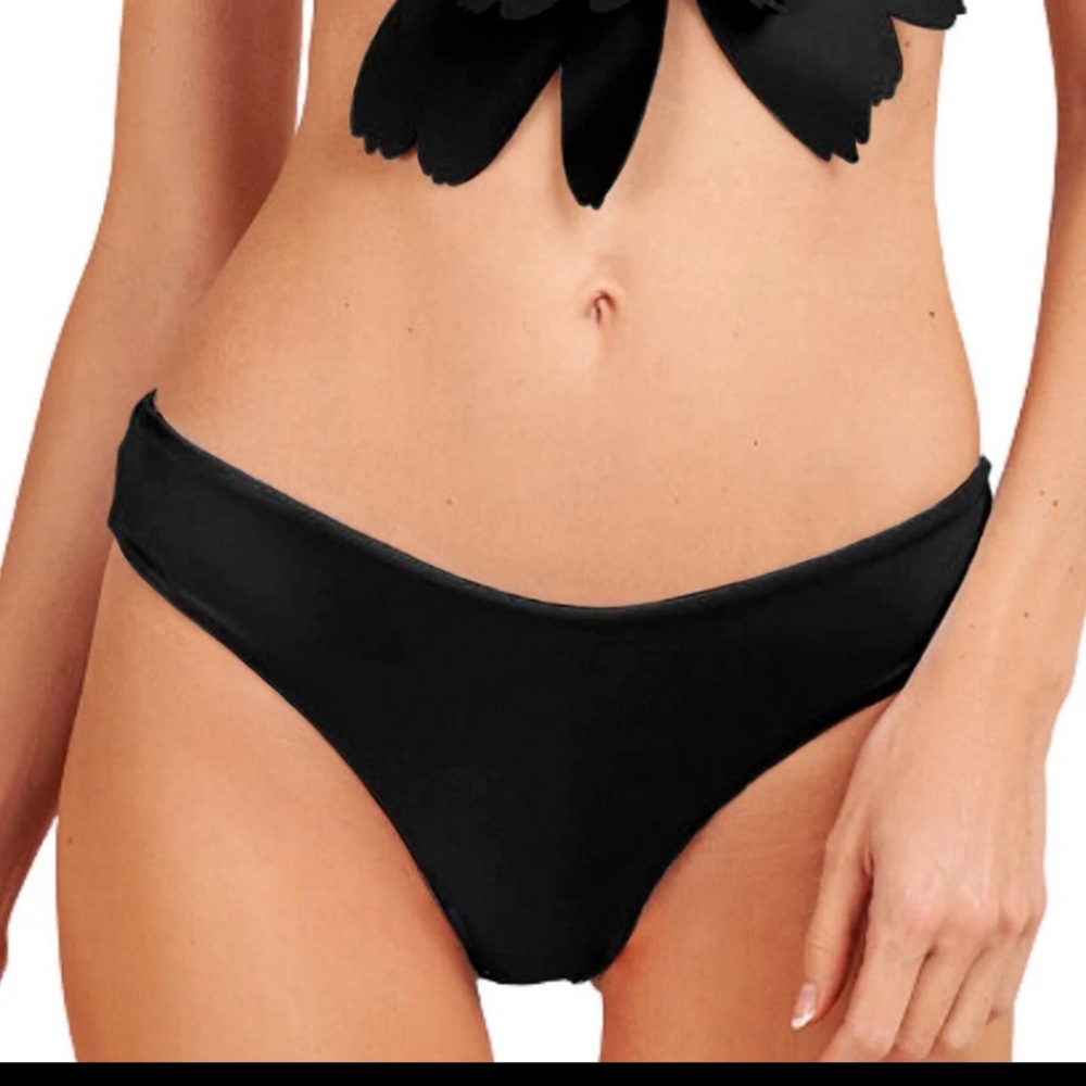 Bahia Maria slid classic moderate coverage hipster swim bottom black